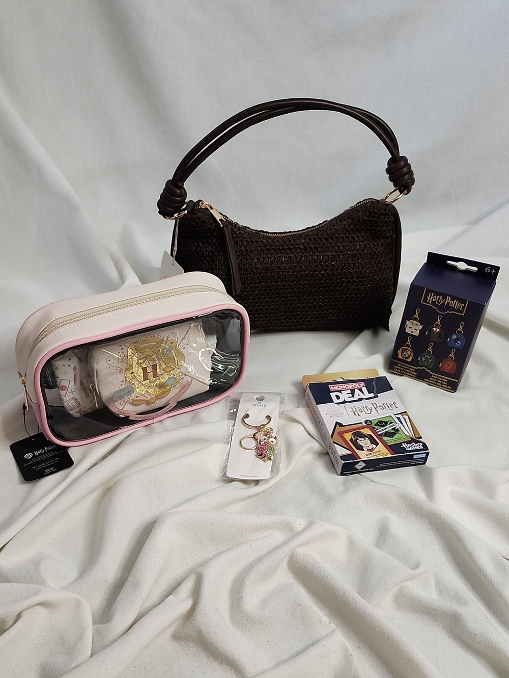 Loungefly "Harry Potter" Bag Charm W/ Primark Bag and Accessories